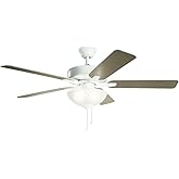 330017WH Basics Pro Select 52'' Ceiling Fan with LED Lights, White