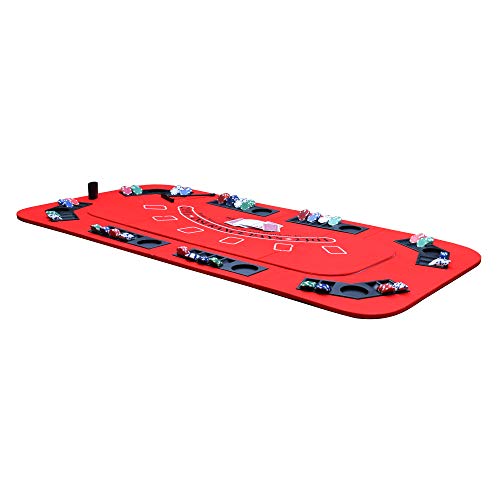 Hathaway No Limit 3-in-1 Portable Casino Tabletop, Black/Red