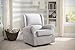 Delta Children Morgan Upholstered Glider Swivel Rocker Chair, Dove Grey