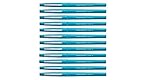 Paper Mate Flair Felt Tip Pen, Medium Point, Sky Blue, 12 Pens