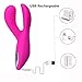 Vibrator Fovel 6 Speeds Dual Motors Brush Clitoral G-spot Stimulator Sex Toys Stimulation Electric Massager Adult for Women USB Recharge