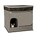 Pet Gear Pro Pawty for Cats with LittertraX Mat ™, Put an end to Scattered Litter. Box not incl., Soft Charcoal