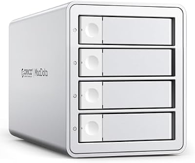 Daisy Chain - Caja de disco duro de 4 bahías USB 3.2 Gen 2 de aluminio, compatible con 22 TB y expansión máxima de hasta 264 TB para disco duro de 3.5 pulgadas, 9948C3