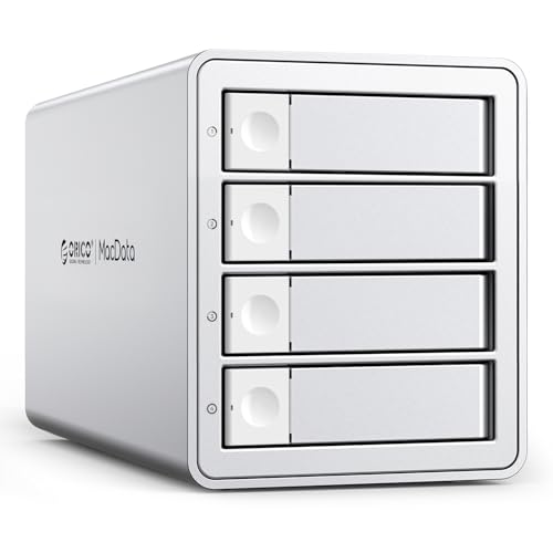 ORICO Daisy Chain 4 Bay USB 3.2 Gen 2 Aluminum Hard Drive Enclosure Das Enclosure 22TB Support and Maximum Expansion up to 264TB for 3.5" HDD -9948C3