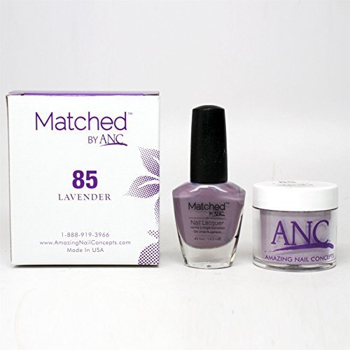ANC Amazing Nail Concepts Matched kit # 85 Lavender