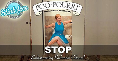 POO-POURRI BEFORE-YOU-GO TOILET SPRAY, ORIGINAL CITRUS, 4 FL OZ, UP TO 200 USES, BATHROOM ODOR DEODORIZER, PLANT-BASED WITH ESSENTIAL OILS, FOR HOME OR WORK, LEMON, BERGAMOT AND LEMONGRASS SCENT
