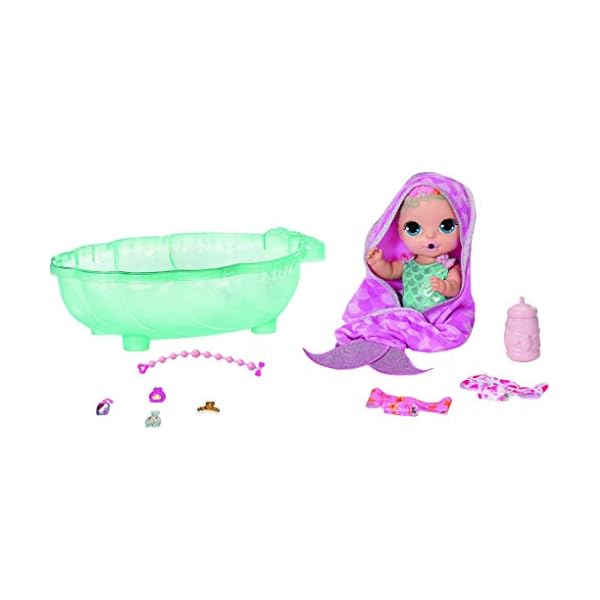 BABY born Surprise Mermaid Surprise Spielzeug Puppe - Einfach für kleine Hände, kreatives Spielen fördert Empathie und soziale Fähigkeiten, Für Kleinkinder ab 3 Jahren - Inklusive Puppe, Badewanne und – Bild 4