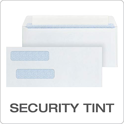Quality Park 8 Double Window Security Envelopes for QuickBooks Checks