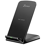 Seneo Wireless Charger, Qi Certified Wireless Charging Stand Compatible with iPhone Xs MAX/XR/XS/X/8/8 Plus, 10W for Galaxy Note 9/S9/S9 Plus/Note 8/S8, 5W All Qi-Enabled Phones(No AC Adapter)