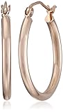 14k Rose Gold 2mm Tube Hoop Earrings (.75