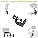 UTEBIT C-Clamp with Tripod Head, Aluminum Desk Clamps Set with 1/4 Thread Hole, 360 Degree Rotation mini Ball Head with 1/4