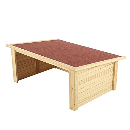 Zelsius Abri de jardin en bois pour tondeuse à gazon, robot-tondeuse, marron
