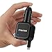 Car Charger, Mosche Retractable Lightning 8 Pin Cable Car Charger Charges Quickly in the Car with 5.6A USB for Iphone 6 and Iphone 6S（Noir）