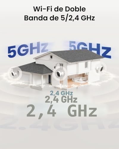 Kit Camara Vigilancia WiFi Exterior 2K Home Hub Mini Lumus