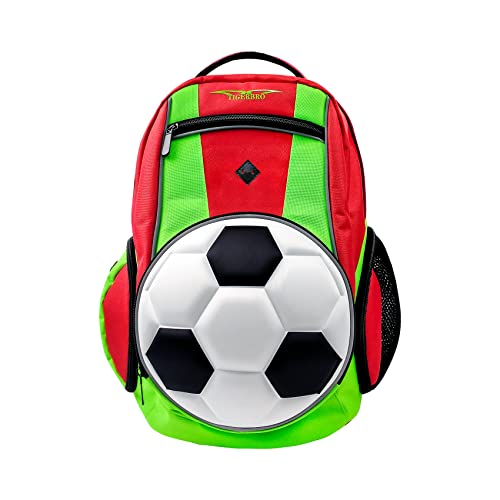 TIGERBRO Youth Soccer Backpack with Separate Cleat and Ball Holder