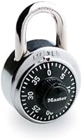 Master Lock 1500D Dial Combination Lock, 1-7/8-Inch, Black