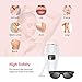 IPL Hair Removal for Women and Men, Gemeita Permanent Hair Removal System 600,000 Flashes Painless Facial Body Professional Hair Remover Device Anti-Allergy at Home, White