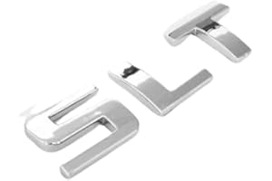 SLT 1-PC Silver Nameplate Emblem HD Badge for GMC Yukon & Sierra 2007-2020 Models - Genuine Replacement Emblem (Chrome Finish