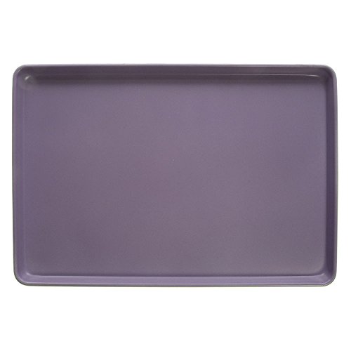 Click Here to See More Images Baking Sheet with Purple DuraShield Coating 18 Gauge Metal Half Size Allergen Awareness Bun Pan - 1