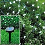 Solar Powered Christmas Lights String Light 50 LED White