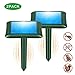 Snake Repellent, 2019 Newly Upgraded Ultrasonic Snake/Mole/Gophers Repeller Solar Powered for Outdoor Lawn Garden Yard - 2 Pack