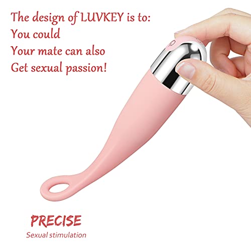O-Shaped Clitoral Nipple Tapping/Licking Vibrator for Clitoris Stimulation Flexible Nipple Stimulator & G-Spot Vibrator with 10 Frequencies Personal Dildo Waterproof Adult Toys for Men & Women