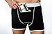 Speakeasy Briefs, Men's Stash Underwear with a Secret Front Pocket, Medium, Black