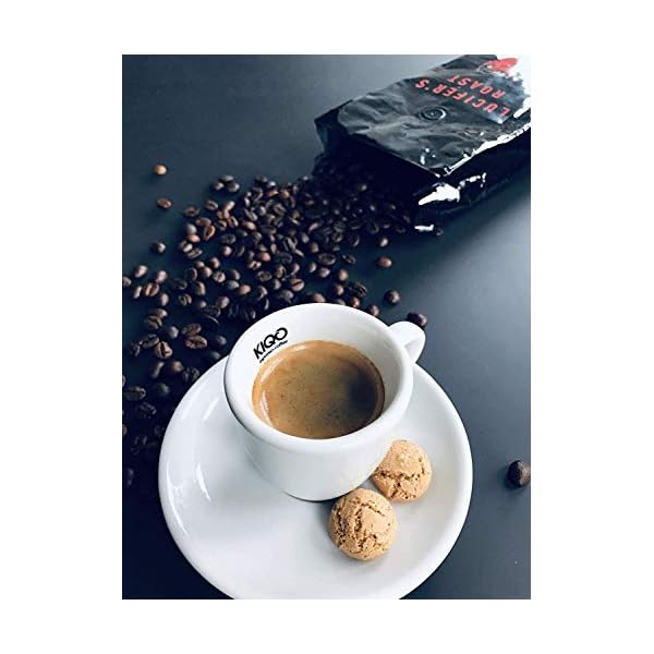 LUCIFERS ROAST Kaffeebohnen by KIQO aus Italien - sehr starker Espresso - säurearm - für Kaffeevollautomaten oder… – Bild 5