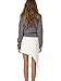 Simplee Apparel Women's Drop Shoulder Ribbed Lace Up Knit Crop Sweatshirt, Grey, One Size=US 0-10