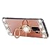 Galaxy S9 Case Mirror, Miniko(TM) 3D Luxury Bling Glitter Diamond Crystal Ring Holder Stand Kickstand Mirror Phone Case Cover for Samsung Galaxy S9 Rose Gold Pink