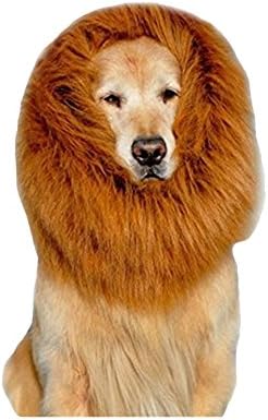 Unizero Lion Mane Costume Wigs Dog Christmas Party Realistic Funny Pet Cosplay Accessories