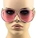 Aviator Poshe Oceanic Lens Twirl Metal Design Frames Sunglasses (Pink, 65)