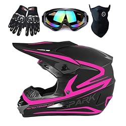 TTMiku DOT Youth Kids Motocross Helmet, Pink