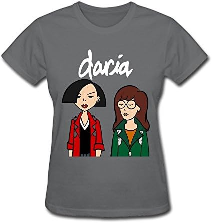 Konoyie Women's Daria And Jane T-Shirt - Nerd T Shirt DeepHeather US Size XXL