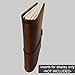 Travelers Notebook Cover with 4 Elastics, Inner Pocket + Card Sleeve, Distressed Brown Genuine Leather, Standard Size