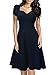 MissMay Women's Retro Short Sleeve Sexy Evening Party Swing Dress