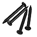 RDEXP 15 x 1.5mm Black Copper Round Head Wood Screw Nail Decorative Furniture Miniature Nail Pack of 50