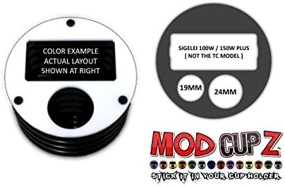 [2370] WHITE Sigelei 100W 150W Plus (not TC) CUP HOLDER by MODcupZ * box stand silicone vape case wrap mod