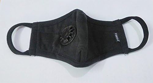 Eco Mask Reusable and Washable N99 Air Mask Germ Free - Black - Medium Size Suitable for Weight between 40kg-75kg(Adult)