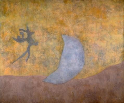 'William Baziotes,Crescent,1959' Oil Painting, 16x19 Inch / 41x49 Cm ,printed On Perfect Effect Canvas ,this Replica Art DecorativePrints On Canvas Is Perfectly Suitalbe For Kids Room Decoration And Home Gallery Art And Gifts