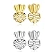 Amzonbasics Earrings Back - Earring Lifts Adjustable Earring Lifters for Droopy Ears, Bad Piercings, Heavy Earrings, Stretched Lobes (2 Pairs 925 Sterling Silver)