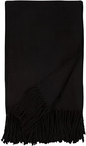 Fringe Throw, Black