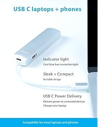 CharJenPro   Adaptador USB C para MacBook Pro 2018, 2017, 2016, iMac Pro, Chromebook, Dell XPS 13, Windows, Samsung S9, S8