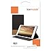 kwmobile Case Compatible with Sony Xperia Tablet Z3 Compact - PU Leather and Canvas Cover with Stand Feature - Anthracite / Light Brown