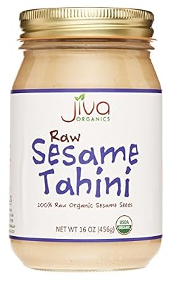 Jiva Organics RAW Organic Sesame Tahini 16-Ounce Jar