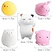 Outee Mochi Mini Squishies, 12 Pcs Squishies Toy Cat Mochi Squishies Cat Mini Animal Stress Toys Squishies Cat Mochi Animals Squishies Stress Toys Animal Reliever Stress Squishies Relief