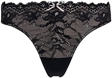 Guy de France 67028-C Women's Black String Thong 67028-C Medium
