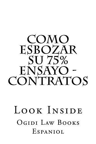 Thydecobund Como Esbozar Su 75 Ensayo Contratos e book Easy Law 