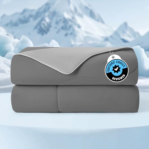 Cozy Bliss Cooling Comforter Queen Size, Cooling Blankets for Hot Sleepers and