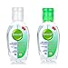WSOOX 2pcs Mini Hand Sanitizer Hand Wash Gel Natural's Travel Size Toiletries 1.7 oz, Airline Approved, Refillable bottle